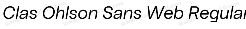 Clas Ohlson Sans Web Regular字体转换